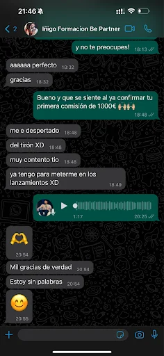 Opiniones y testimonios de alumnos de "Mi primera venta en 7 días"