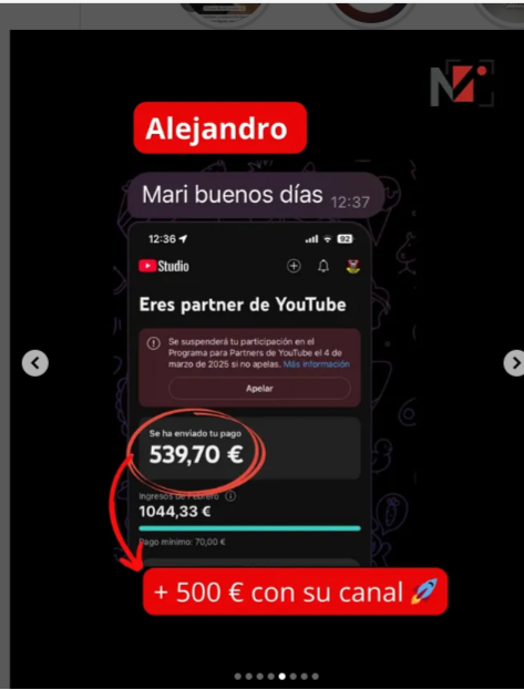 Opiniones y testimonios de alumnos de MonetizaTube