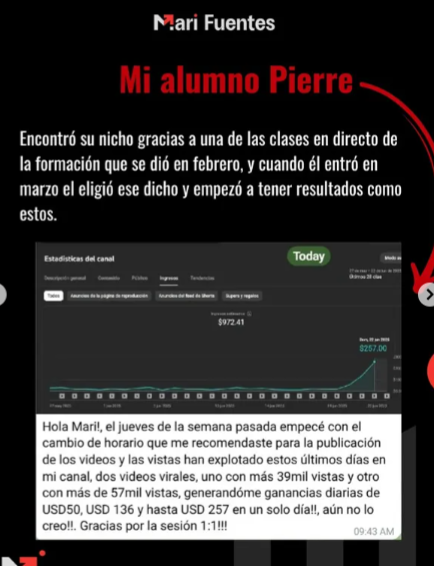 Opiniones y testimonios de alumnos de MonetizaTube