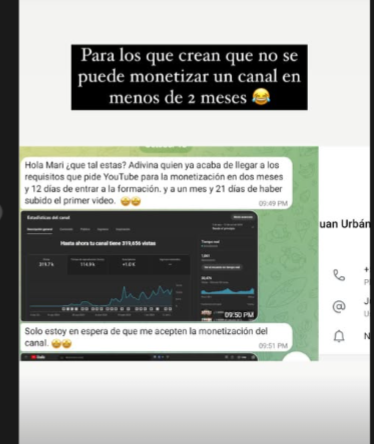 Opiniones y testimonios de alumnos de MonetizaTube