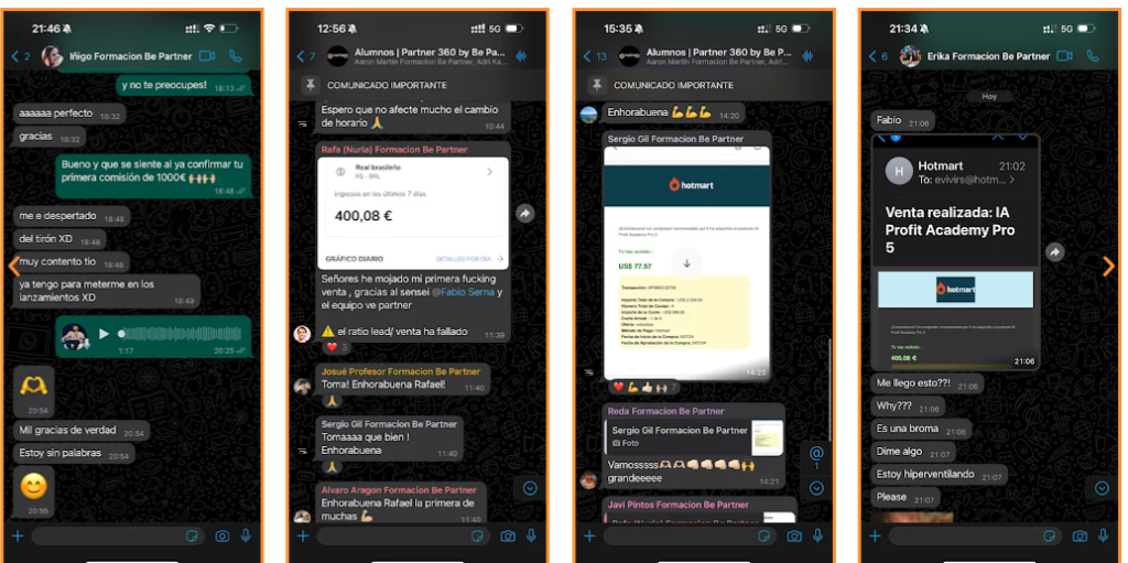 Opiniones y testimonios de alumnos Partner 360