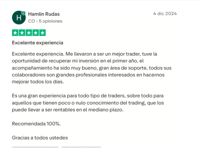 Opiniones de alumnos de BlackSheep Academy en Trustpilot.