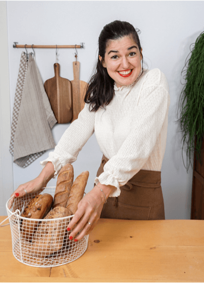 Lucía Gómez fundadora del curso Masas y panes sin gluten