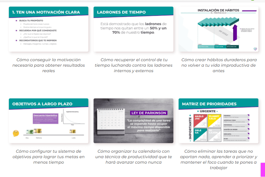 Opiniones curso Productivida