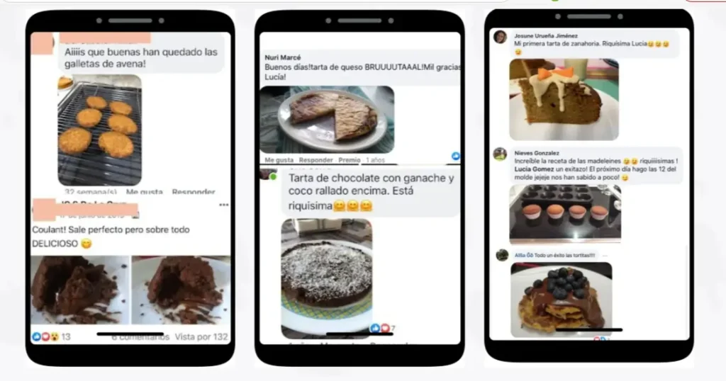 Opiniones y testimonios de alumnos del curso Dulces Saludables