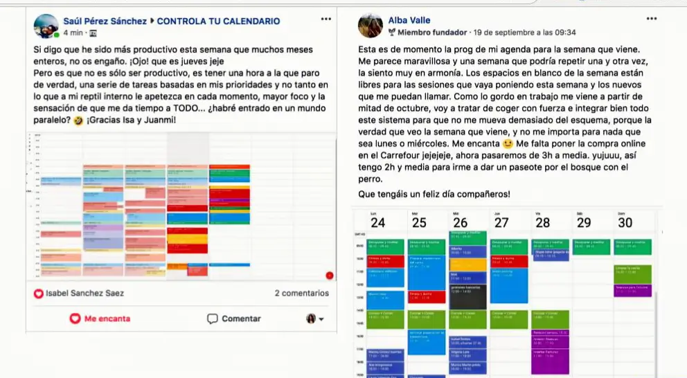 Opiniones y testimonios alumnos curso Productivida