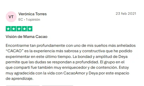 opiniones y testimonios Cacaoamor