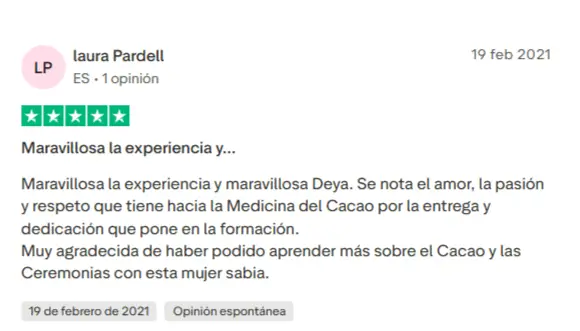 opiniones y testimonios Cacaoamor
